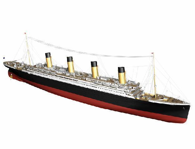 RMS Titanic 1:144 Bausatz komplett