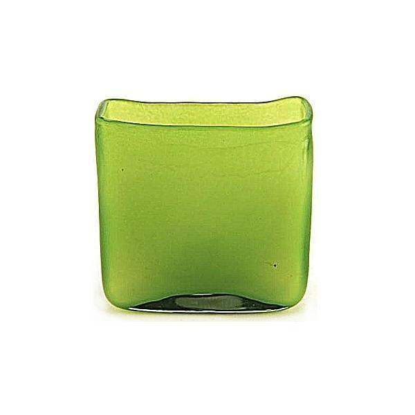 ProPassione Henry Dean Vase/Windlicht rechteckig, H 12 x B 12 x T 5 cm, Apple Green