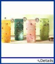 Teelichthalter mit Perlen - verschiedene Farben