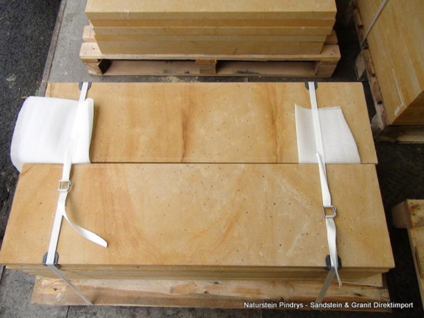 Gesägte Sandsteinplatten 2 cm Stärke/m², Fassadenplatten