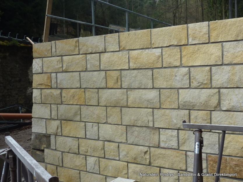 Sandstein Mauersteine 20*20*40 cm, Natursteinmauer, Gartensteine, Sandsteinmauer
