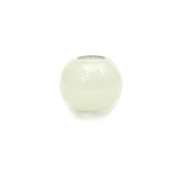 ProPassione DutZ®-Collection Vase Ball, klein, H 9 x Ø 9 cm, Elfenbein/Klar