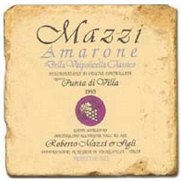ProPassione Marmorfliese, Motiv: Italienische Weine 1 C,  Antikfinish,  Aufhängeöse, Antirutschf., Maße: L 20 x B 20 x H