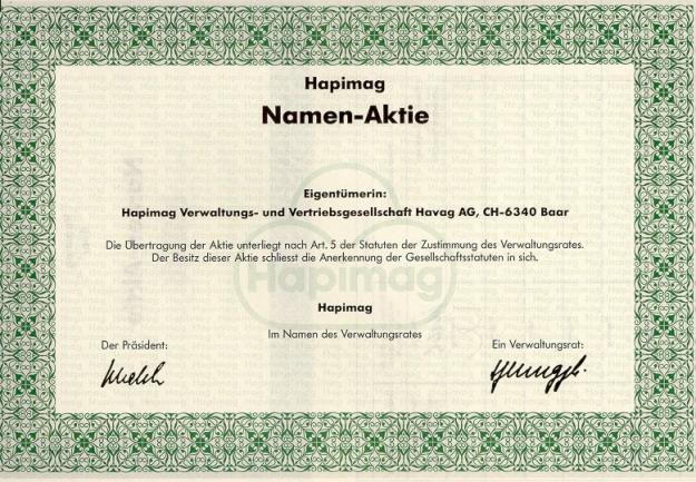 AG-Mantel (inaktive Schweizer Aktiengesellschaft, gegründet 1989 / 22 Jahre alt)