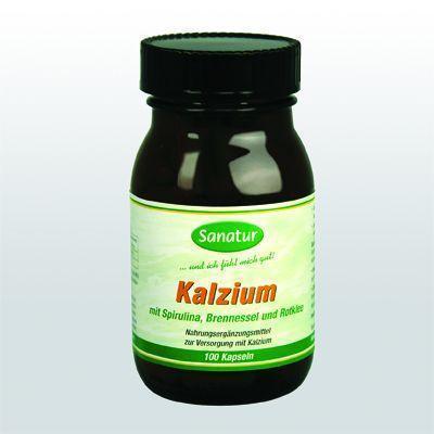 (Bio) Kalzium - Mit Spirulina, Brennessel und Rotklee 100 Kapseln à 660 mg