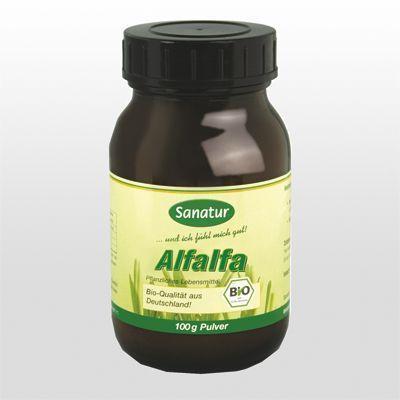 (Bio Nahrungsergänzung) Alfalfa kbA - Der Vater aller Nährstoffe 100 g Pulver
