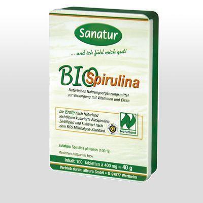 (Bio Nahrungsergänzung) Biospirulina Tabletten (Reine Spirulina platensis Mikroalgen aus Bioanbau zur Nahrungsergänzung)