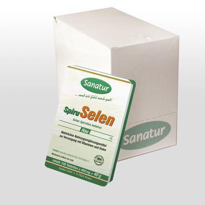 (Bio Nahrungsergänzung) Spiruselen Spirulina (Mit besonders hohem Selenanteil) 6 Pack. à 100 Tabl.