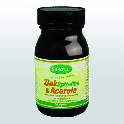 (Bio Nahrungsergänzung) Zinkspirulina & Acerola 90 Kapseln