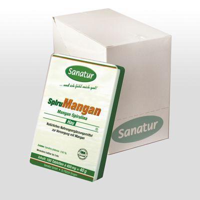 (Bio) Spirumangan - Spirulina mit Besonders hohem Mangananteil 6 Pack. à 100 Tabletten