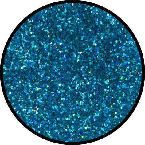Holographischer Glitzer Juwel Blau