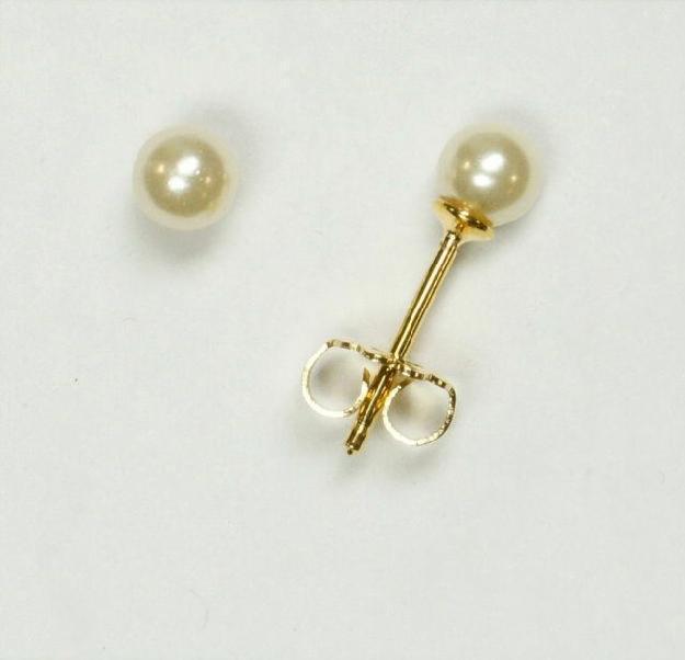 Ohrstecker Perle 4,5 mm