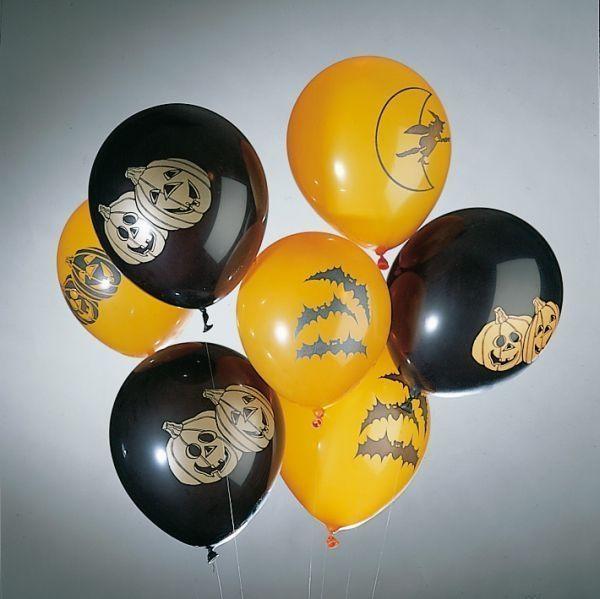 Profiarikel Halloween-Ballons schwarz und orange