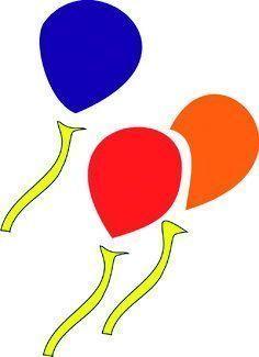 Selbstklebe-Schablone Luftballons