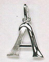 Strahlend schön - Buchstabenanhänger A 925 Silber 6720