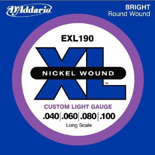 DADDARIO EXL-190 Custom Light/Long Scale 040-100