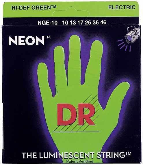 DR STRINGS NGE-10 Neon Green Electric 010-046