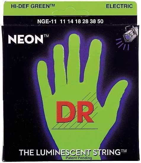 DR STRINGS NGE-11 Neon Green Electric 011-050