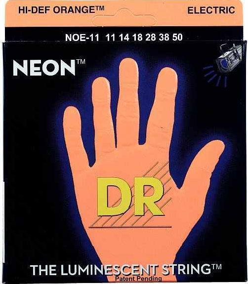 DR STRINGS NOE-11 Neon Orange Electric 011-050