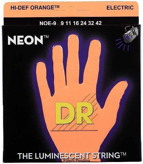 DR STRINGS NOE-9 Neon Orange Electric 009-042