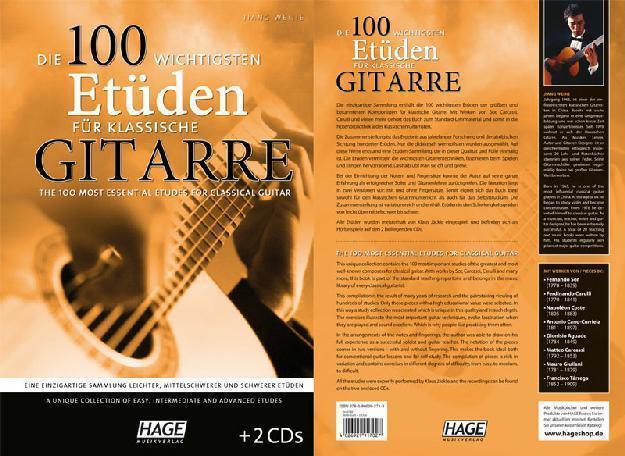 HAGE Die 100 wichtigsten Etüden klassische Gitarre