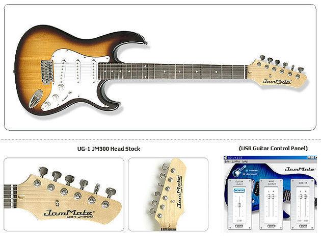 JAMMATE UG-1 JM-300S TS E-Gitarre mit USB und Soft
