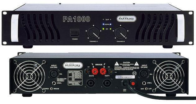 LD-SYSTEMS PA-1000 Power Amp, 2x800W/4Ohm