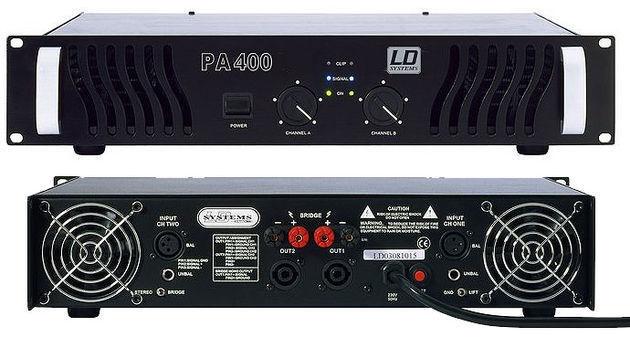 LD-SYSTEMS PA-400 Power Amp, 2x300W/4Ohm