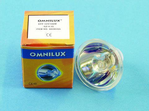 OMNILUX Sockellampe GZ-6,35 EFP 12V/100W 500h