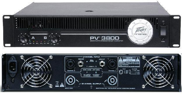 PEAVEY PV-3800 Power Amp 2x1300Watt/4Ohm