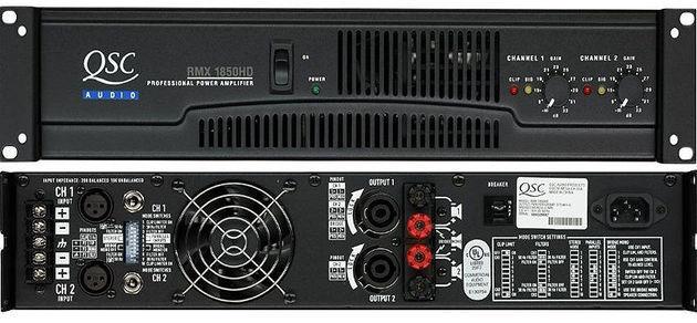 QSC RMX-1850 HD Power Amp, 2x550W/4Ohm