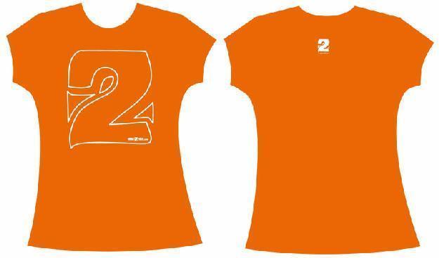 S2R T–, Shirt Woman Logo Orange GrÃ¶sse L