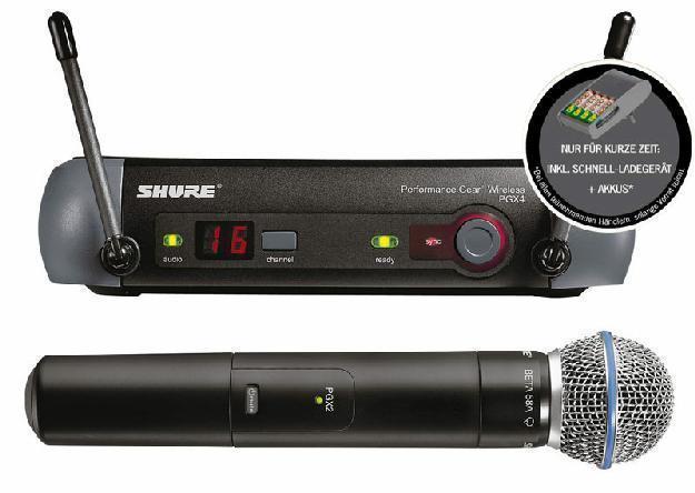 SHURE PGX-24e/Beta 58A Vocal Handheld