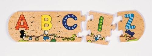Anlegepuzzle aus Holz - Lerne das Alphabet von Goki