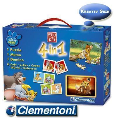Clementoni - 4 in 1 - Mini Edu Kit - Animal Friends