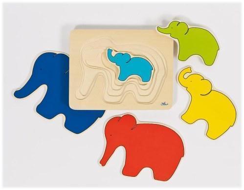 Schichtenpuzzle Elefant von Goki