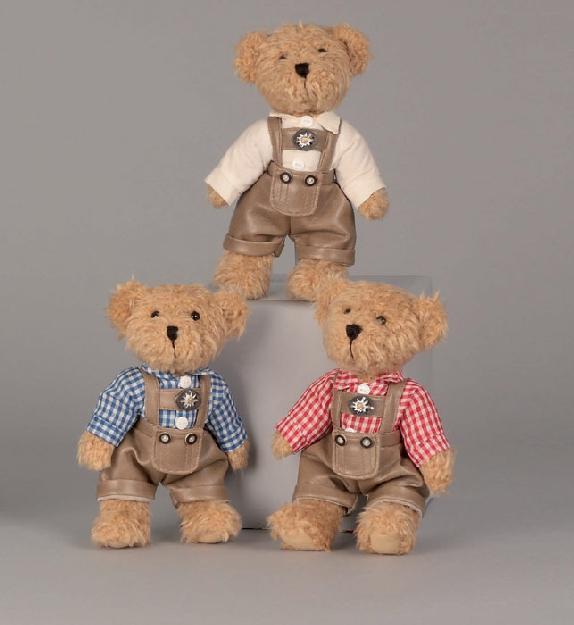 Süßer Teddy mit Lederlatzhose