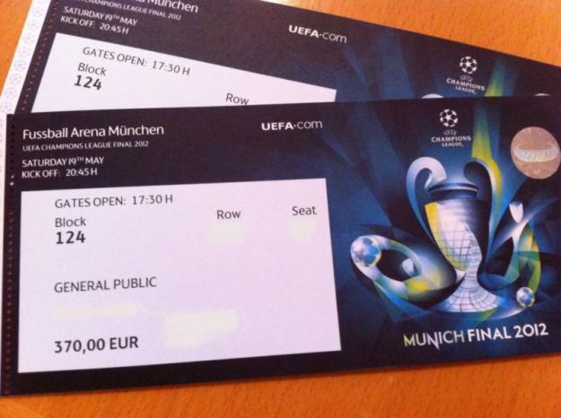 2 Tickets UEFA Champions League Finale München