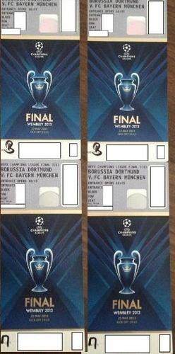 4 x Tickets UEFA Champions League Finale 25.05.2013