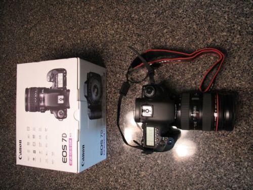 Canon EOS 7D-Kamera mit 24-70mm L Objektiv