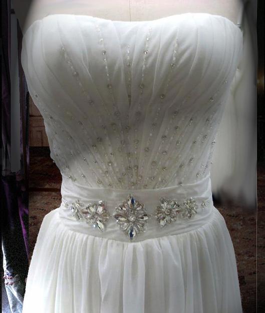 Chiffon, neues Hochzeitskleid, Abendkleid, wunderbare Stickerei