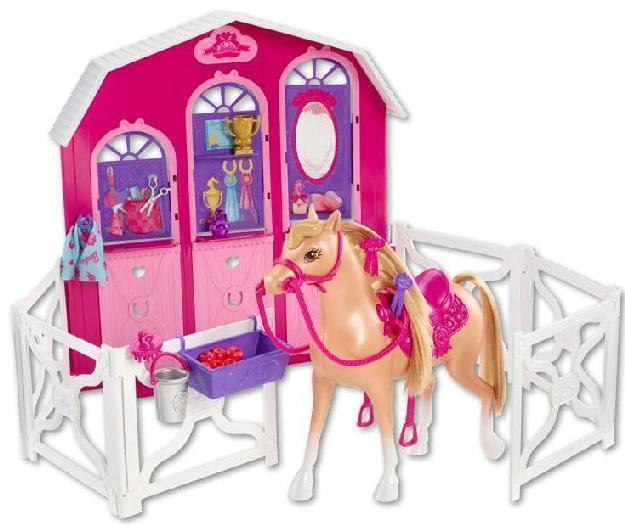 Barbie® Pferdeglück Pferd und Stall Spielset