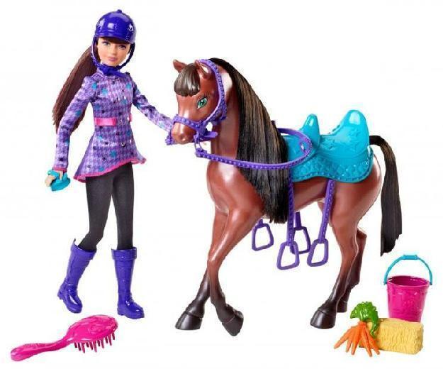 Barbie® Pferdeglück Skipper und Pferd