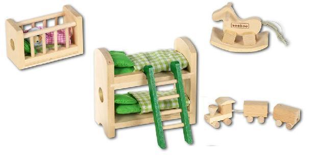 BEEBOO Kinderzimmer für Puppenhaus aus Holz