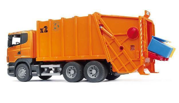 Bruder Scania Müll-LKW in orange