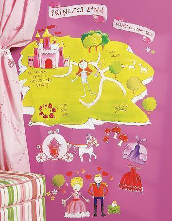 Jumbo Sticker Aufkleber - Prinzessinnen Land