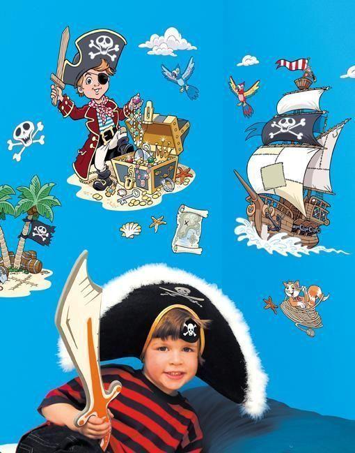 Sticker Aufkleber Wandbild Piraten