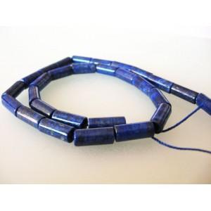 LAPIS LAZULI 6X14 MM WALZEN TUBEN STRANG