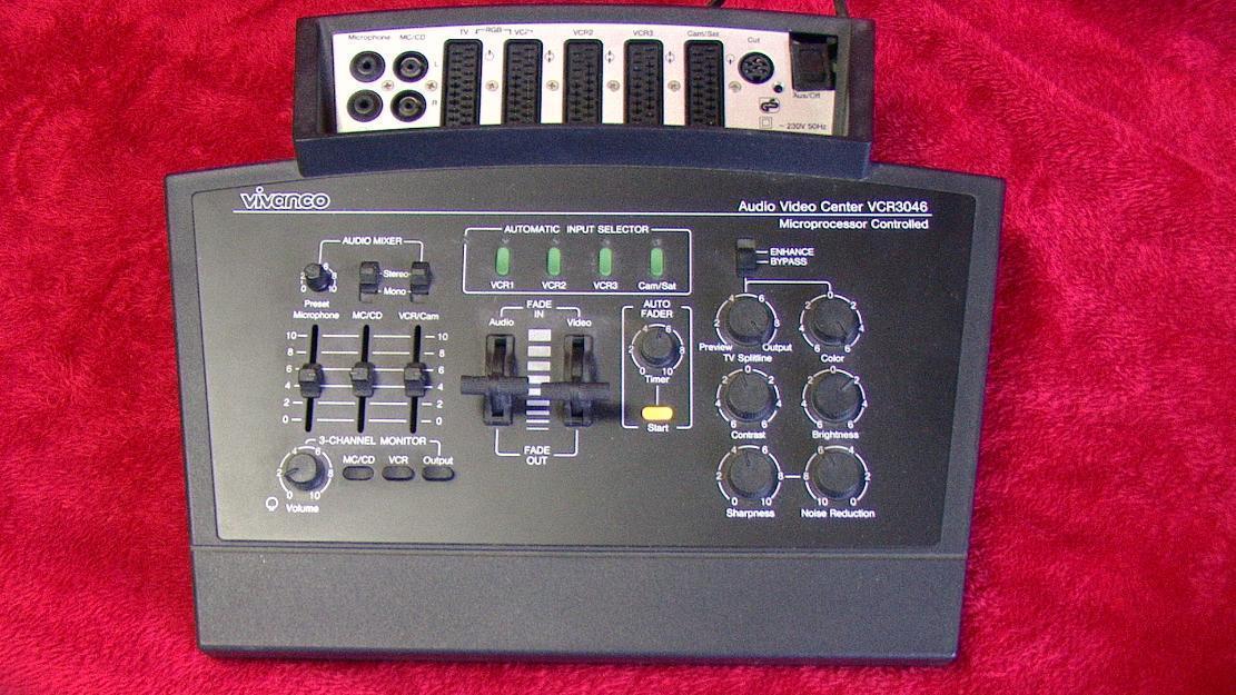 Audio Video Center von VIVANCO VCR 3046 Videos produzieren, Mischpult für viele Geräte -An