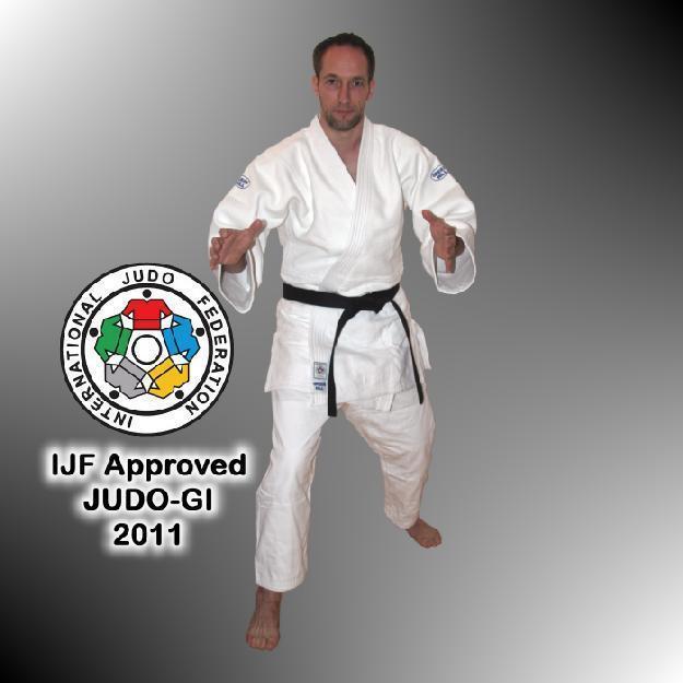 Judo Anzug OLYMPIC IJF Approved von Green Hill®, weiß 160 cm
